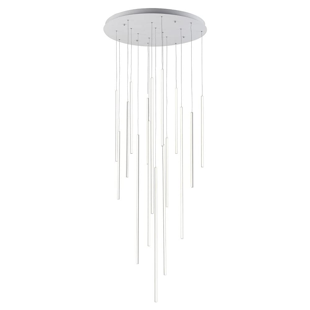 Kuzco MP14932-WH CHUTE 16 Head MP White 120V TRIAC/ELV LED 3000K 90CRI 195W