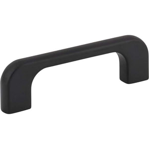 Jeffrey Alexander 264-3MB 3" Center-to-Center Matte Black Alvar Cabinet Pull