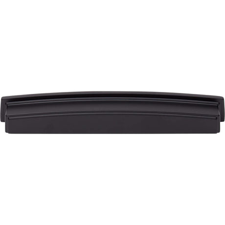 Jeffrey Alexander 141-192MB 192 mm Center Matte Black Square-to-Center Square Renzo Cabinet Cup Pull