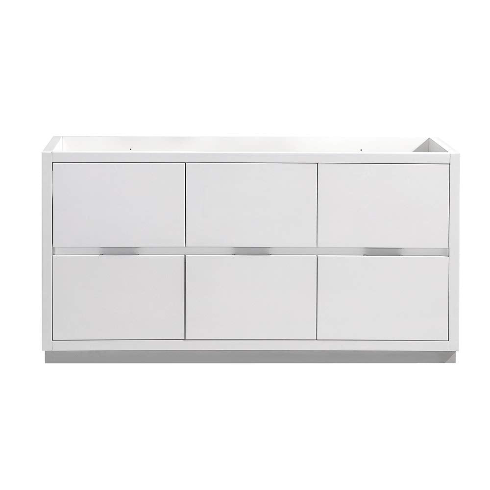 Fresca FCB8448GO-D Fresca Valencia 48" Gray Oak Free Standing Double Sink Modern Bathroom Cabinet