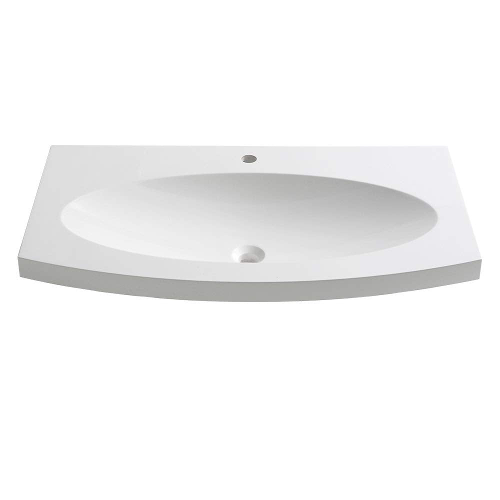 Fresca FVS5092WH Fresca Energia 36" White Integrated Sink / Countertop
