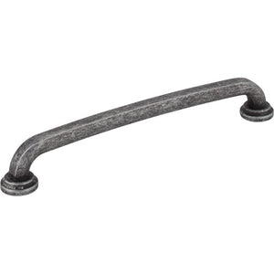 Jeffrey Alexander 527-160SIM 160 mm Center-to-Center Distressed Antique Silver Bremen 1 Cabinet Pull