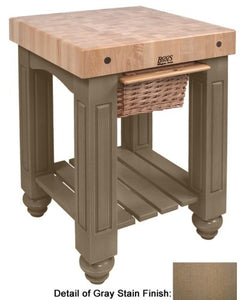 John Boos CU-GB25-UG Gathering Block 25x24x36 Gray Stain