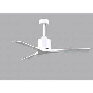 Matthews Fan NK-MWH-MWH-52 Nan 6-speed ceiling fan in Matte White finish with 52” solid matte white wood blades