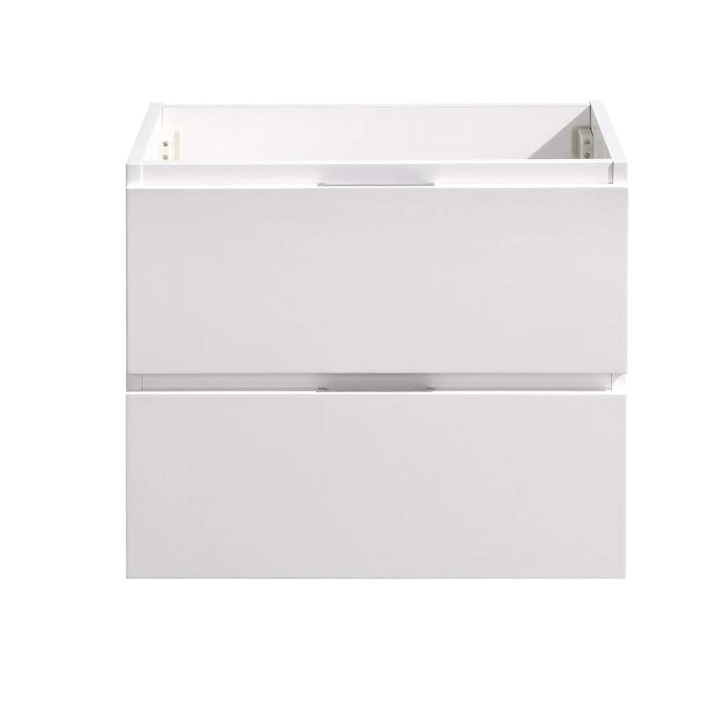 Fresca FCB8324WH Fresca Valencia 24" Glossy White Wall Hung Modern Bathroom Cabinet