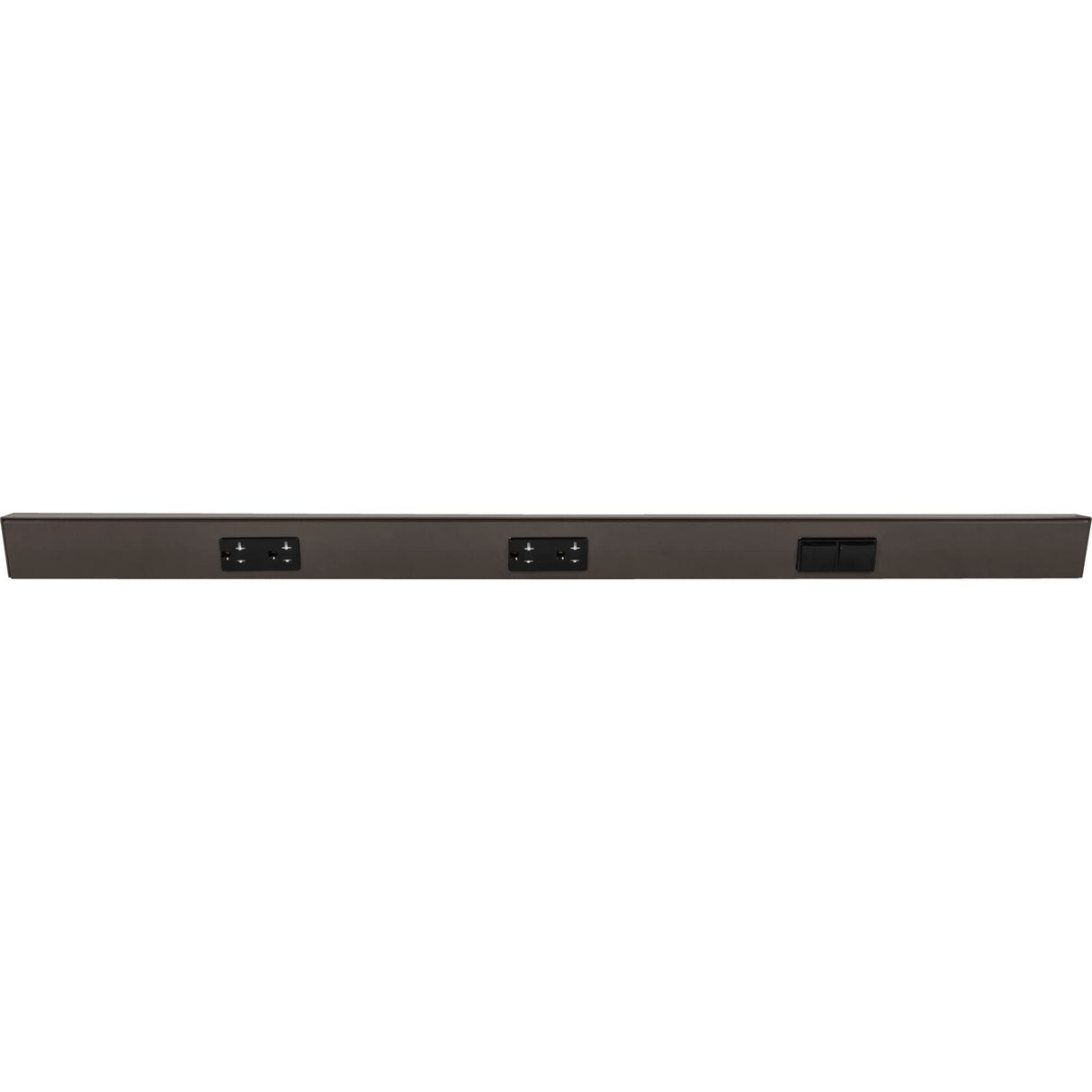 Task Lighting TRS36-3B-BZ-RS 36" TR Switch Series Angle Power Strip, Right Switches, Bronze Finish, Black Switches and Receptacles