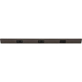 Task Lighting TRS36-3B-BZ-RS 36" TR Switch Series Angle Power Strip, Right Switches, Bronze Finish, Black Switches and Receptacles