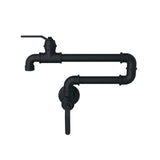 Gerber D205037BS Satin Black Kinzie Wall Mount Pot Filler