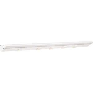 Task Lighting LP30QD10NDWWT40 30-1/2" 1000 Lumen Direct Voltage DV Lighted Power Strip, White Finish, White Receptacles, 4000K Cool White