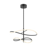 Kuzco PD96424-BK COLLIDE 24" PENDANT TEXTURED BLACK 120V TRIAC/ELV LED 3000K 90CRI 41W