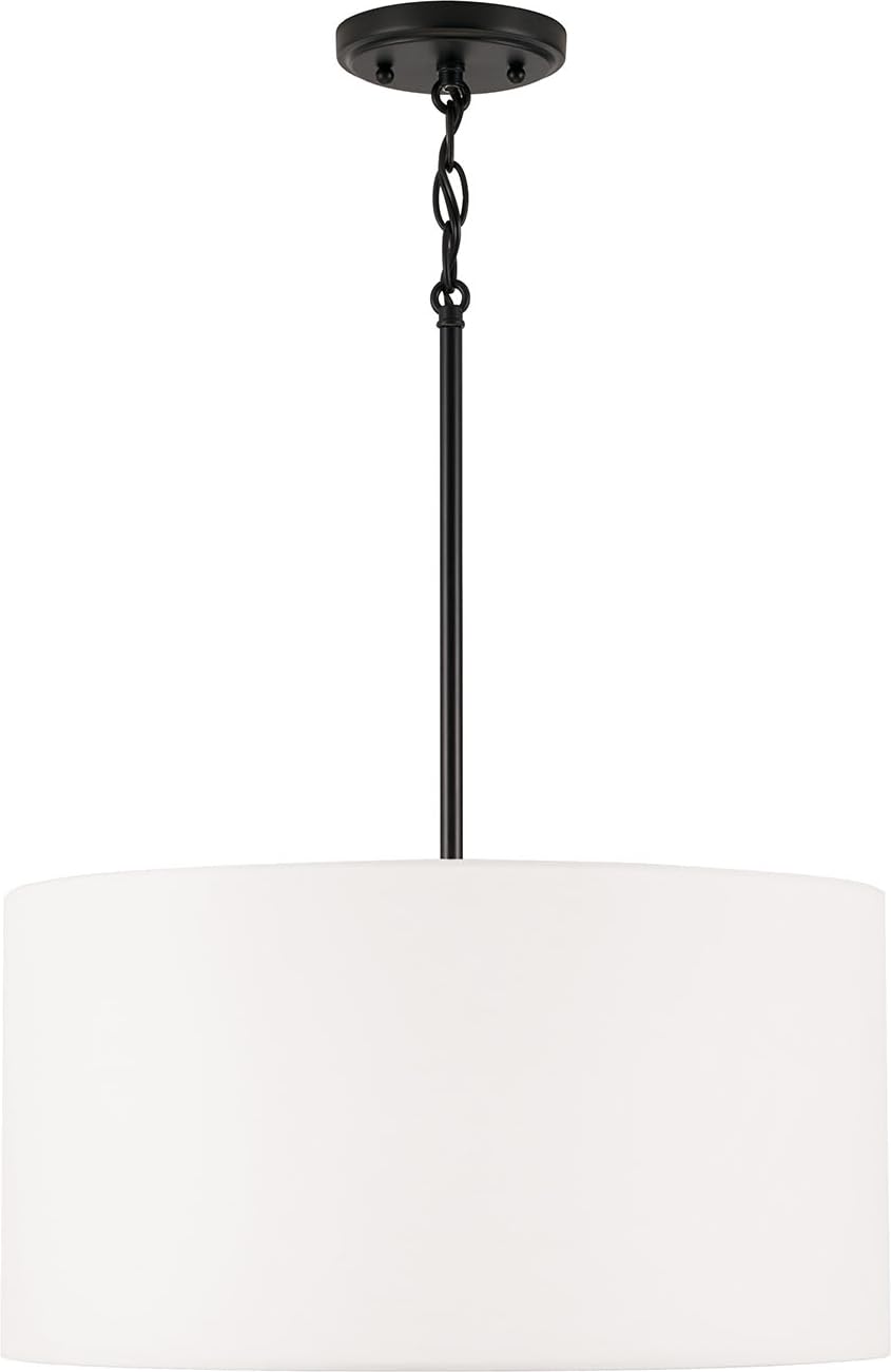 Capital Lighting 314632MB-659 Alan 3 Light Pendant Matte Black