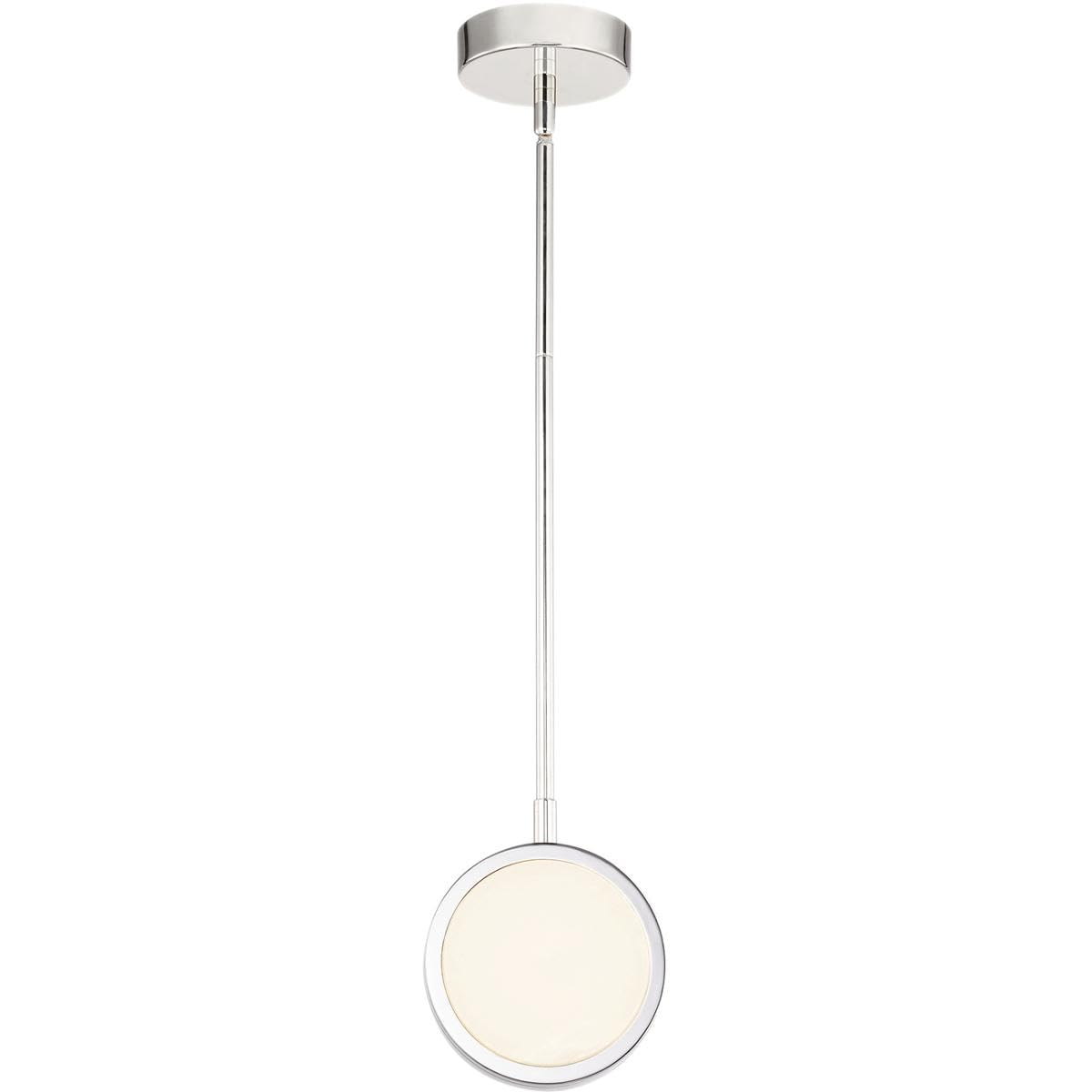 Alora PD325106PNAR BLANCO 6" PD POLISHED NICKEL ALABASTER  15W LED 90 3000K DC LED