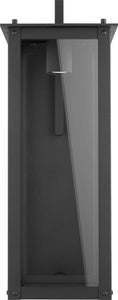 Capital Lighting 934641BK-GL Hunt 1 Light Outdoor Wall Lantern Black