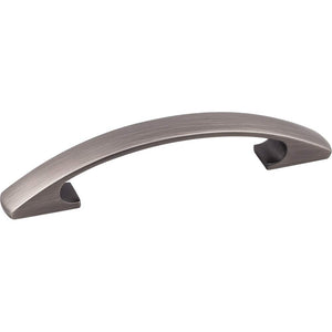 Elements 771-96BNBDL 96 mm Center-to-Center Brushed Pewter Arched Strickland Cabinet Pull