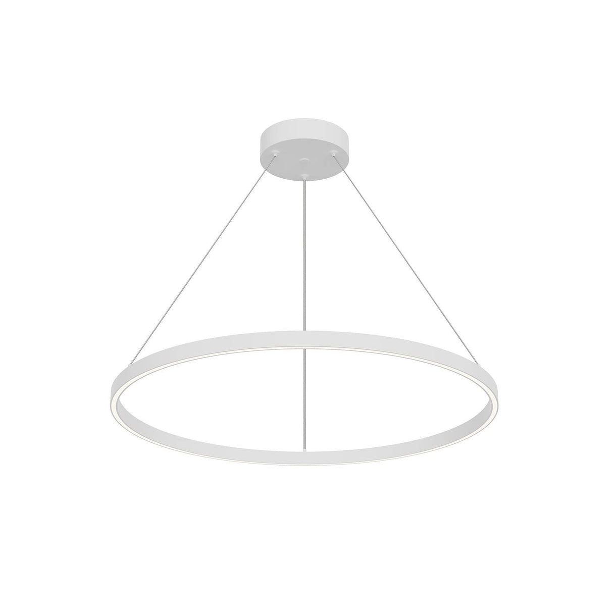 Kuzco PD87132-WH CERCHIO 32" PENDANT WH TEXTURED DOWN ONLY DUO CANOPY 930 TRIAC 120 65W