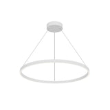 Kuzco PD87132-WH CERCHIO 32" PENDANT WH TEXTURED DOWN ONLY DUO CANOPY 930 TRIAC 120 65W