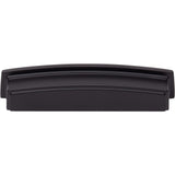 Jeffrey Alexander 141-128MB 128 mm Center Matte Black Square-to-Center Square Renzo Cabinet Cup Pull