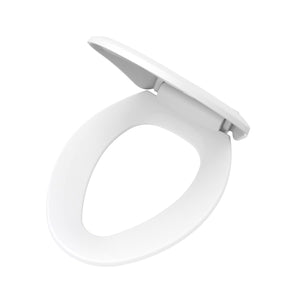 Gerber G0099213 White Adjustable Slow Close Elongated Toilet Seat With Cover