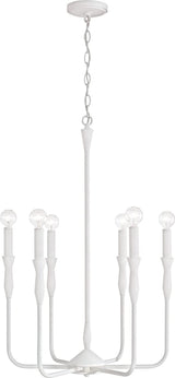 Capital Lighting 450361XW Paloma 6 Light Chandelier Textured White