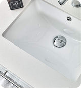 Fresca FVN6142WH-UNS Fresca Lucera 42" White Wall Hung Undermount Sink Modern Bathroom Vanity w/ Medicine Cabinet