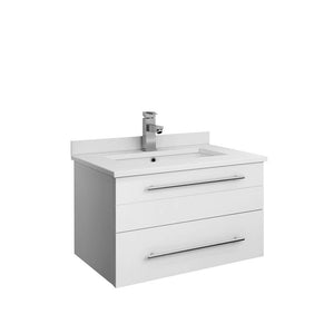 Fresca FCB6124WH-UNS-CWH-U White Wall Bathroom Cabinet