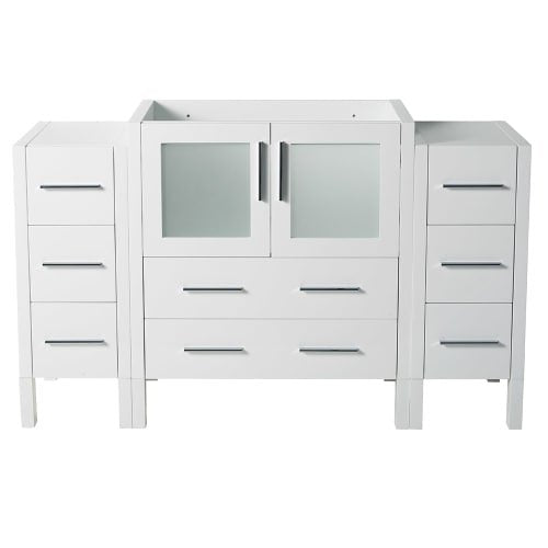 Fresca FCB62-123012WH Fresca Torino 54" White Modern Bathroom Cabinets