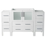 Fresca FCB62-123012WH Fresca Torino 54" White Modern Bathroom Cabinets