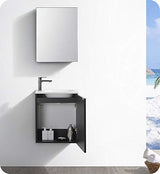 Fresca FCB8003WH-I Fresca Valencia 20" Glossy White Wall Hung Modern Bathroom Vanity