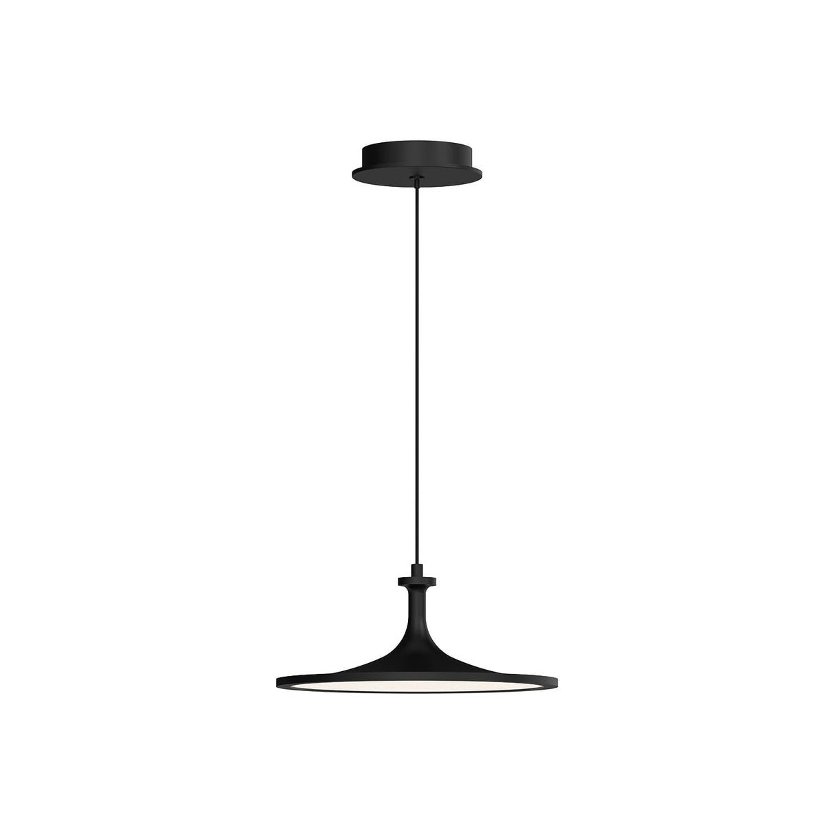 Alora PD418012MB ISSA 12" PENDANT MATTE BLACK 72" WIRE 120V TRIAC/ELV LED 3000K 90CRI 20W