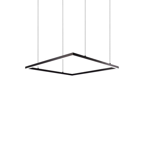 Kuzco PD88160-BK PIAZZA 60" PENDANT BK TEXTURED DOWN ONLY DUO CANOPY 930 TRIAC 120 128W
