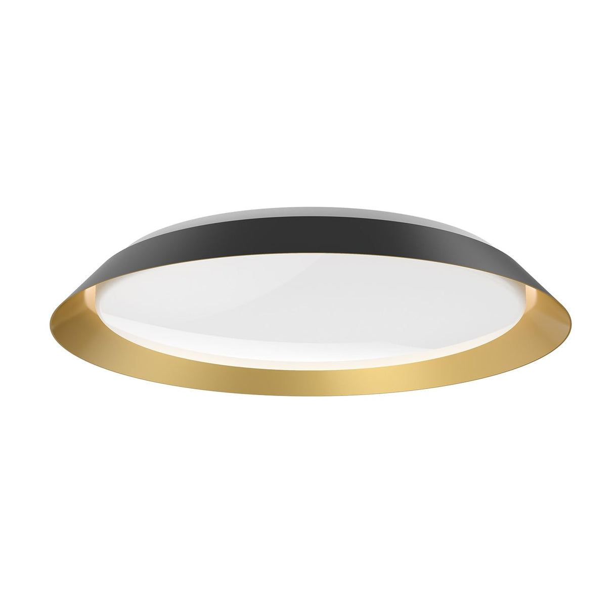 Kuzco FM43423-BK/GD JASPER 23" FLUSH MOUNT OUTER BLACK INNER GOLD SHADE 42W 120VAC LED 3000K 90CRI