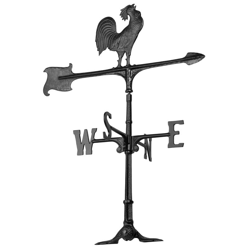 Whitehall 00071 - 30  Rooster Accent Weathervane - Black