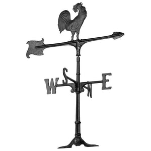 Whitehall 00071 - 30  Rooster Accent Weathervane - Black