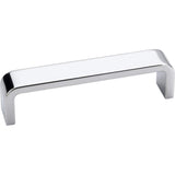 Elements 193-4PC 4" Center-to-Center Polished Chrome Square Asher Cabinet Pull