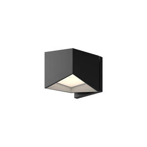 Kuzco WS31205-BK/WH CUBIX 5" WALL SCONCE TEXTURED BLACK MATTE WHITE INTERIOR 120V ELV LED 3000K 90CRI 11W