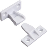 Hardware Resources 200-K1 White Plastic Push Fit Panel Connector for False Fronts