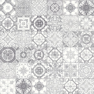 Anatolia Tile 8X8 Marrakesh Grey Mix Glossy Ceramic Wall Tile 42-012  - premium natural stone mosaic tile from Anatolia Tile, available at PoshHaus showroom in Keene, NH