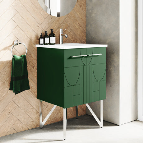 Annecy 24" Bathroom Vanity in Atlas Green