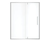 MAAX 135326-900-282-000 Uptown 57-59 x 76 in. 8 mm Pivot Shower Door for Alcove Installation with Clear glass in Chrome & White Marble