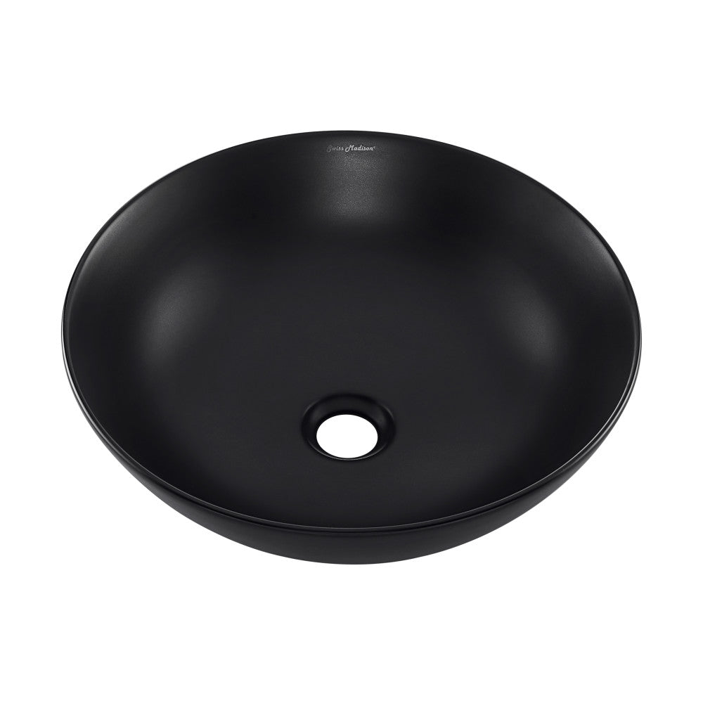 Classe 16 Color Ceramic Sink in Matte Black