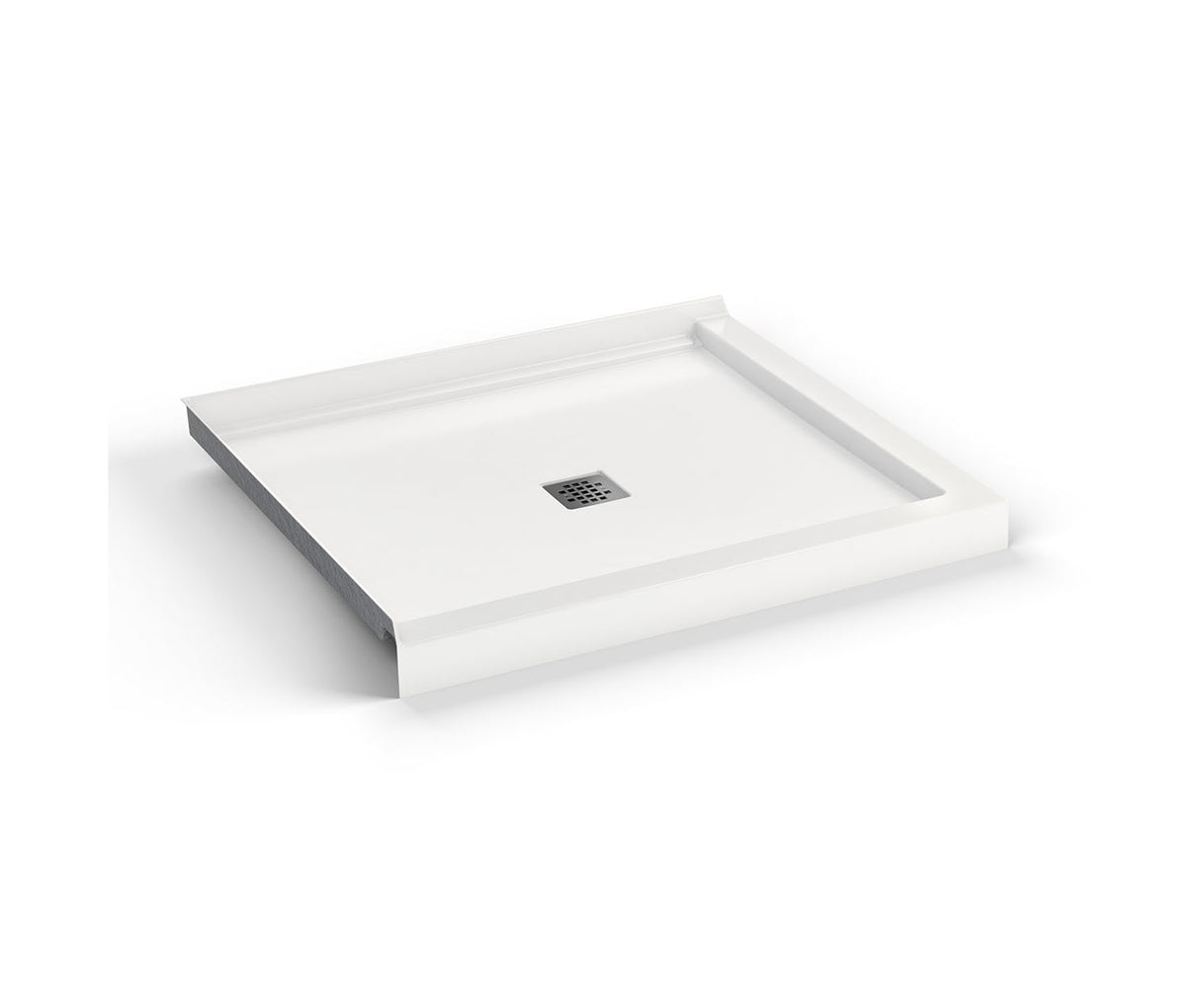 MAAX 420040-502-001-000 B3X 4236 Acrylic Corner Left Shower Base with Center Drain in White
