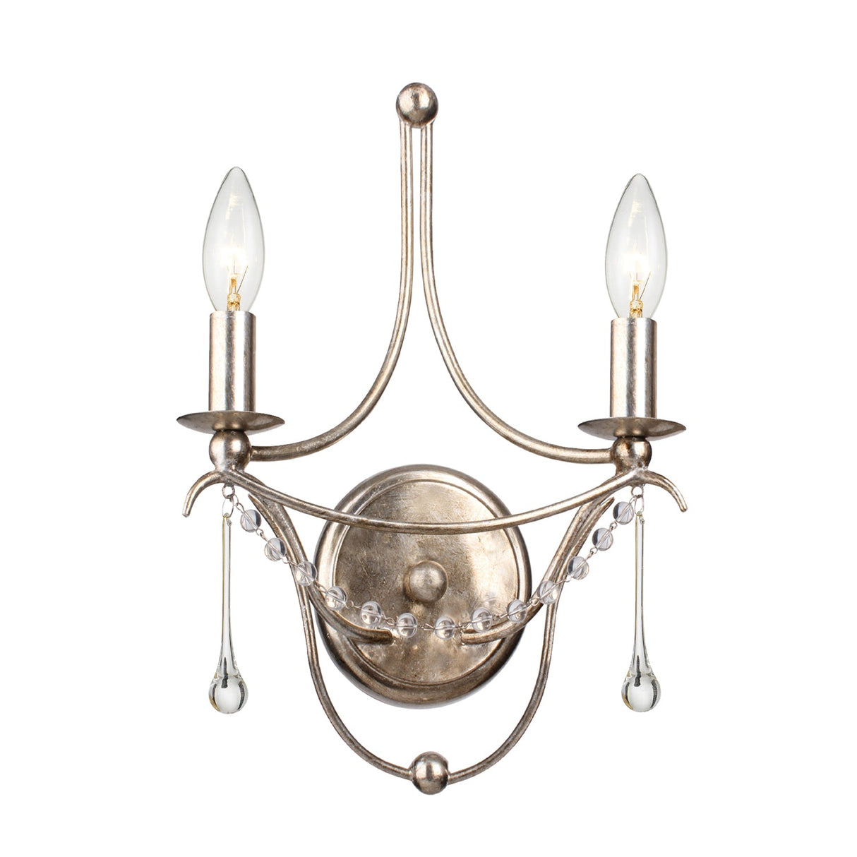 Metro 2 Light Antique Gold Sconce 422-GA
