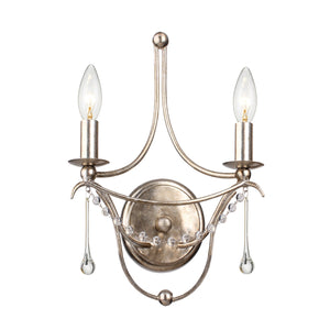 Metro 2 Light Antique Gold Sconce 422-GA
