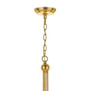 Metro 5 Light Antique Gold Chandelier 425-GA