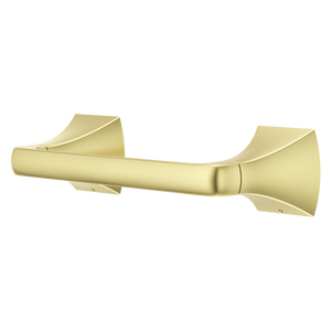 Soft Square Toilet Paper Holder in Brushed Gold