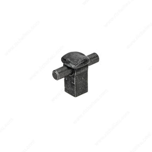 Richelieu BP509540909 Traditional Metal Knob - 5095, Matte Black Iron