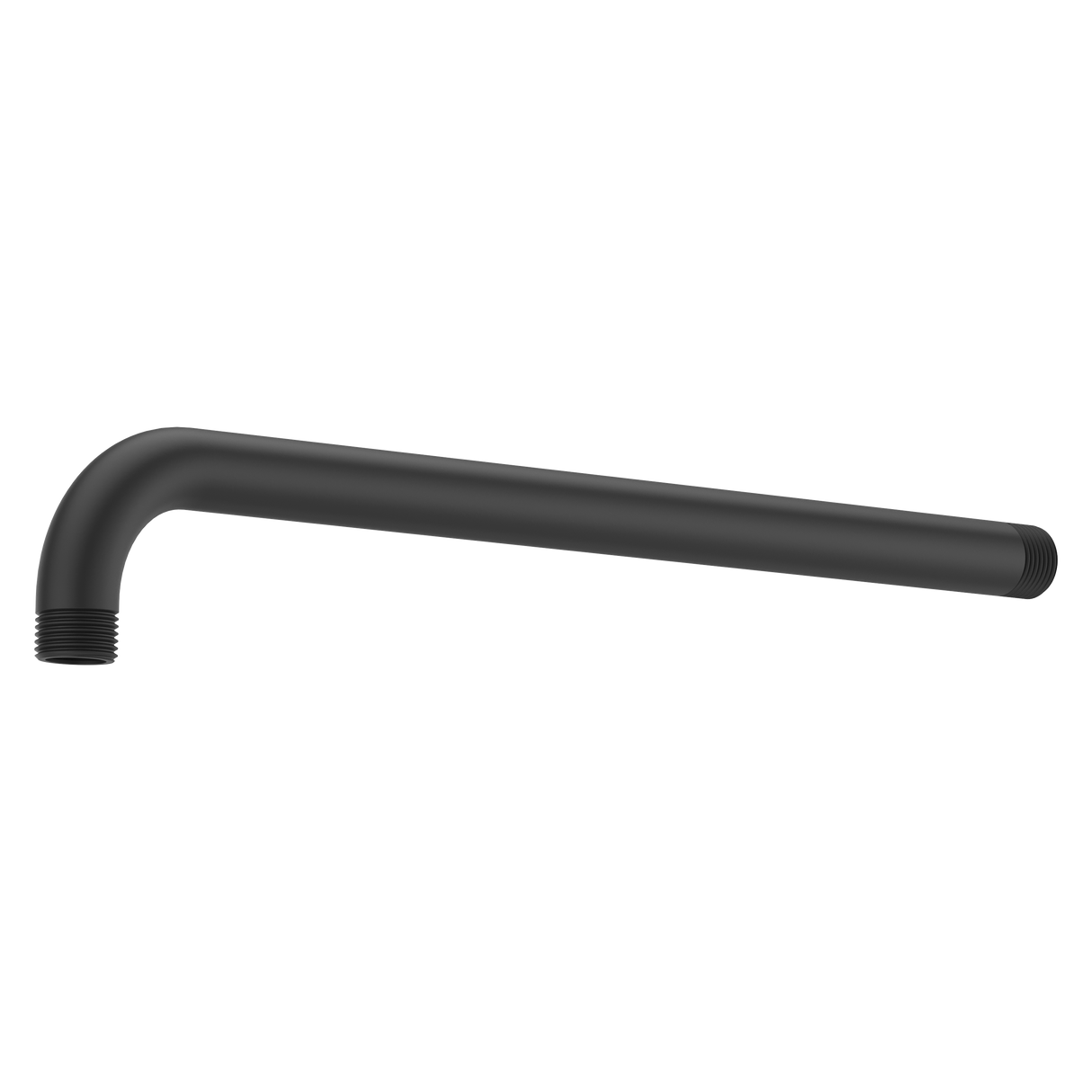 Universal 14 in. Straight Shower Arm in Matte Black