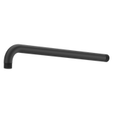 Universal 14 in. Straight Shower Arm in Matte Black