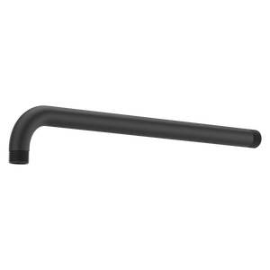 Universal 14 in. Straight Shower Arm in Matte Black