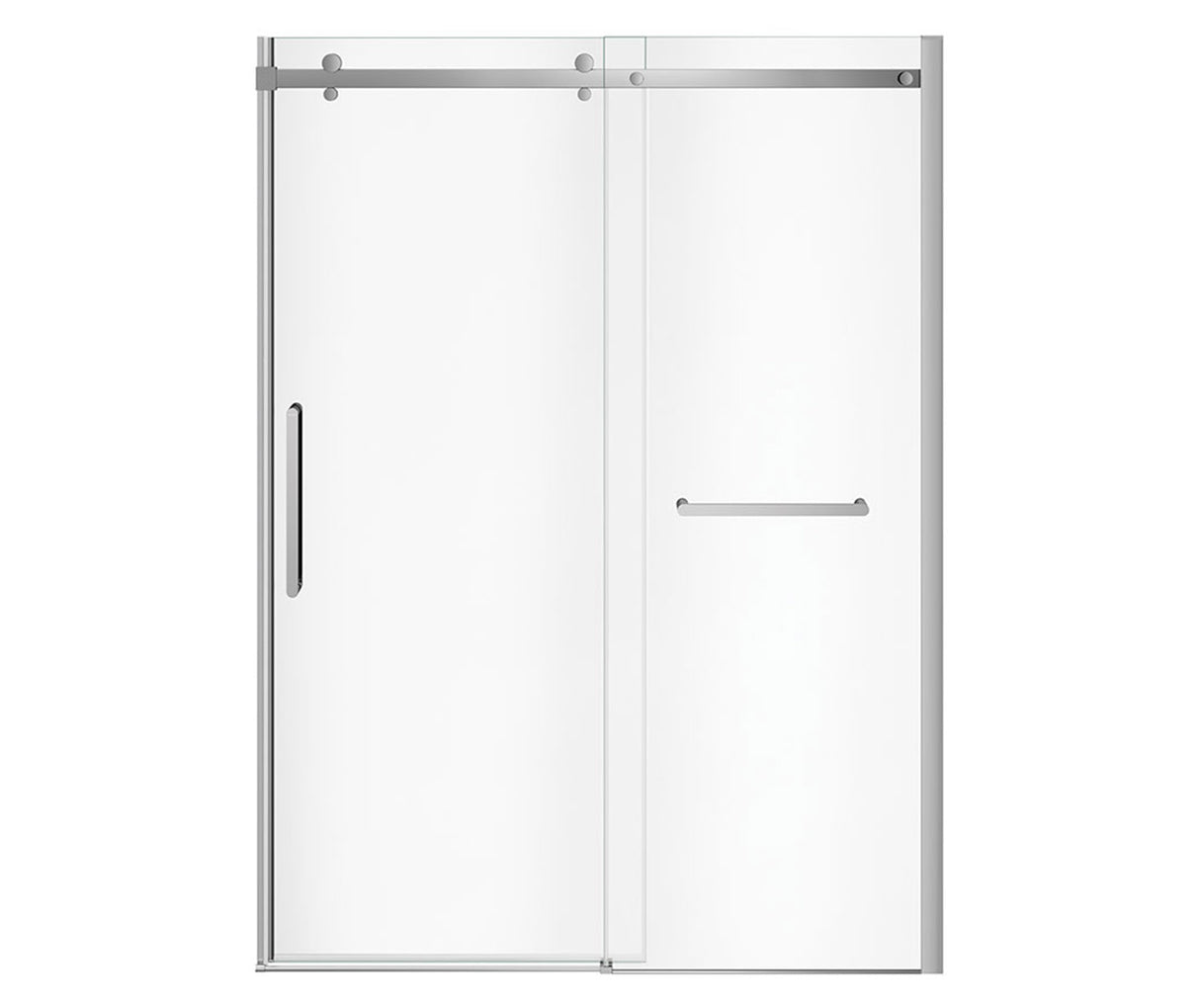 MAAX 138956-900-084-000 Halo Pro 56 ½-59 x 78 ¾ in. 8 mm Sliding Shower Door with Towel Bar for Alcove Installation with Clear glass in Chrome